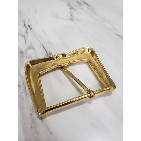 Chunky Textured Quilted‎ Brass Replacement Dress Belt Buckle for 2" belt - Picture 3 of 3